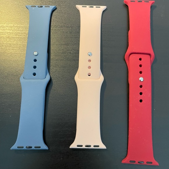 Apple Wearables 3 Pack Of Cool Apple Watch Bands Size 384mm One Large 2 Medium Poshmark